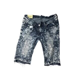 Machine Nouvelle Mode Shorts Men’s 30 IT 44 Stone Wash Distressed Cotton Blend